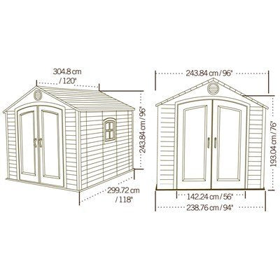 Lifetime 8 x 10 ft. Storage Shed – 60056