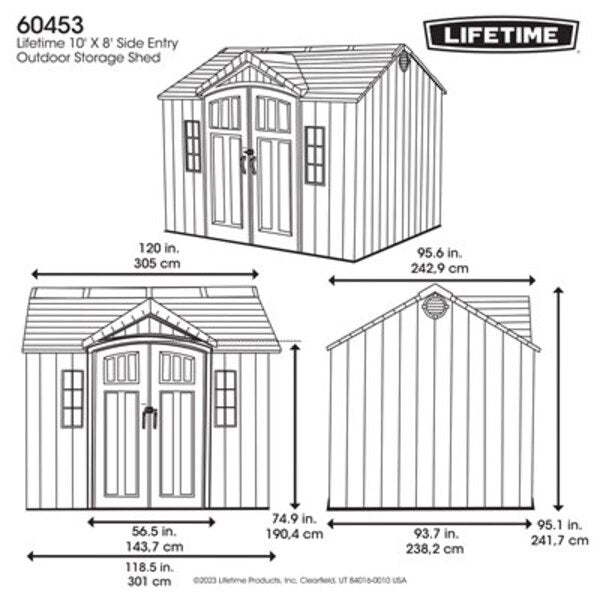 Lifetime 10 x 8 ft. Storage Shed – 60453