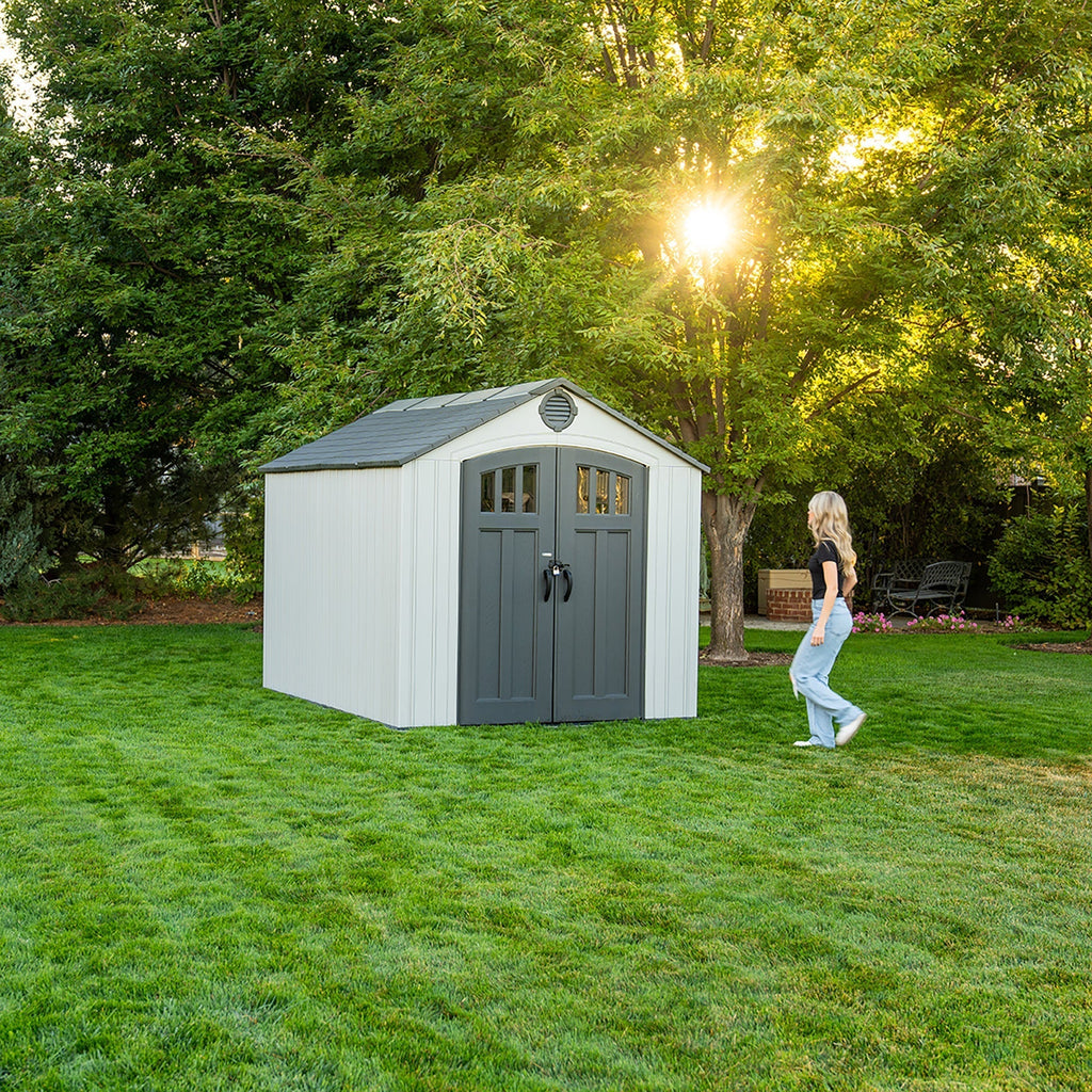 Lifetime 8 Ft. X 10 Ft. Outdoor Storage Shed – 60469