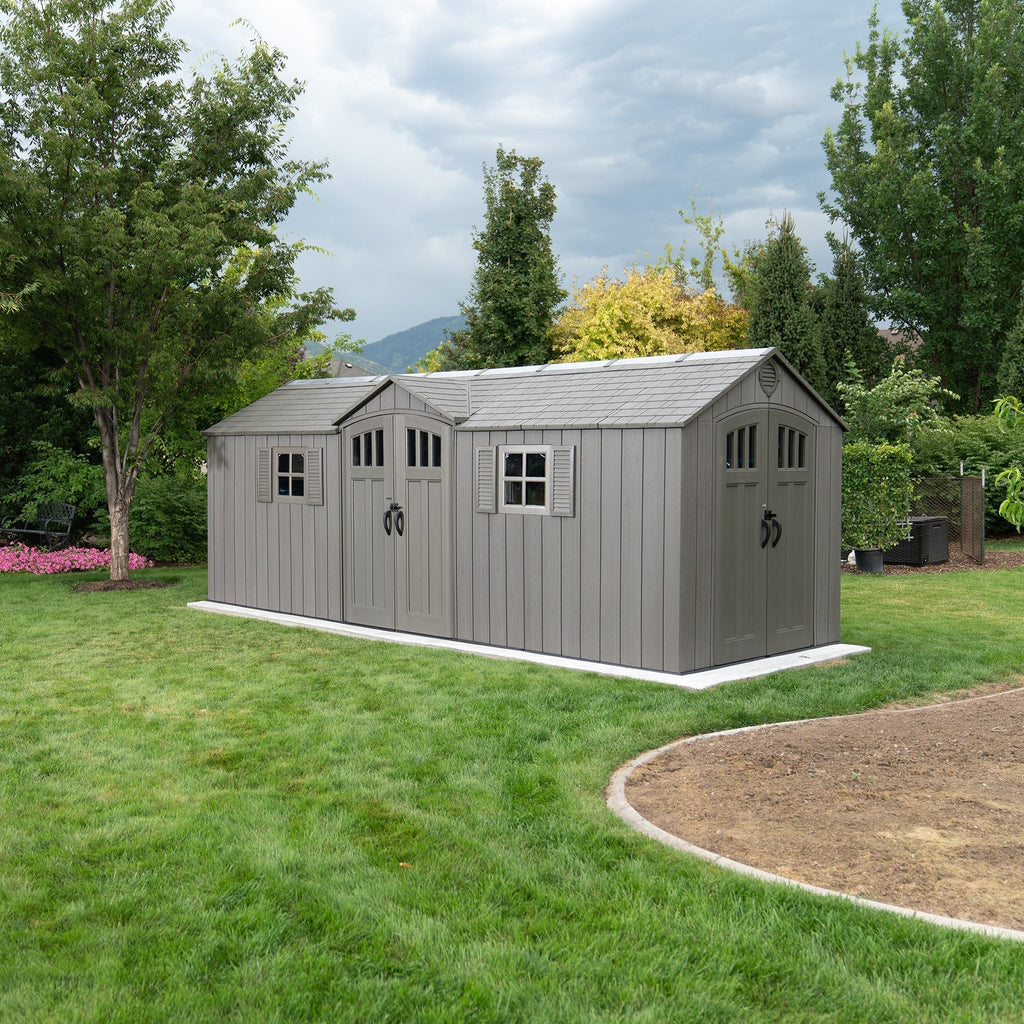 Lifetime 20 ft x 8 ft Outdoor Storage Shed – 60456