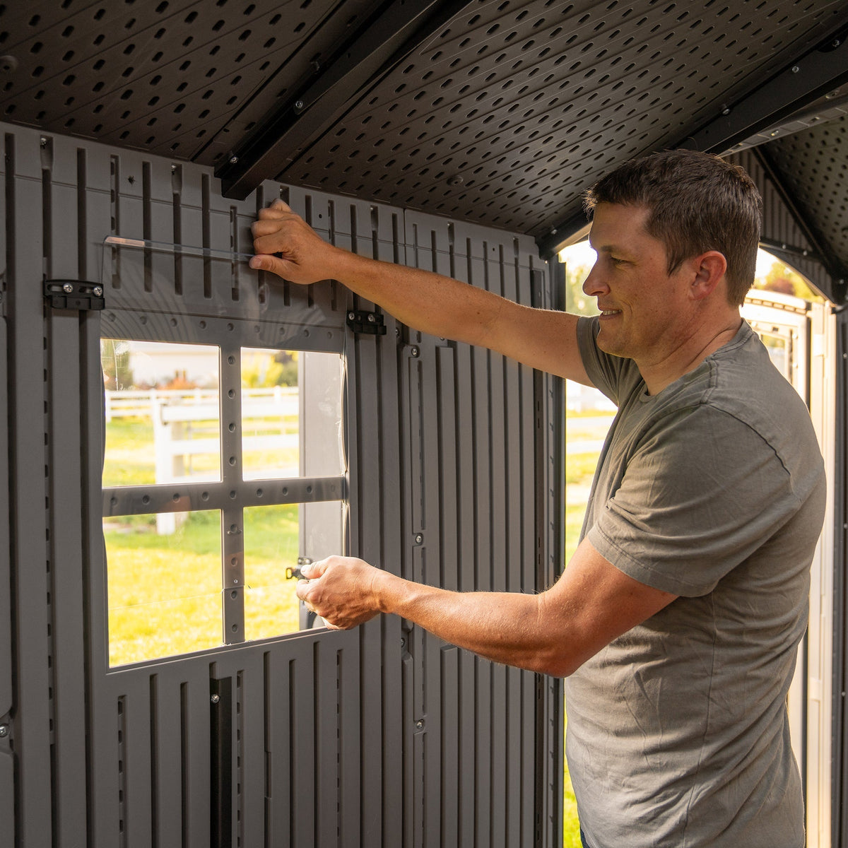 Lifetime 20 ft x 8 ft Outdoor Storage Shed – 60456