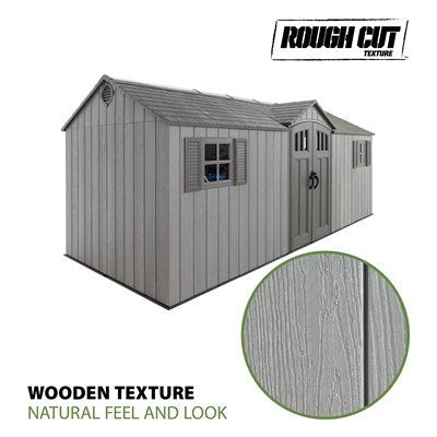 Lifetime 20 x 8 ft. Vinly Outdoor Shed – 60351