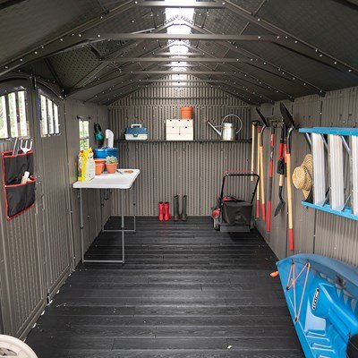 Lifetime 20 x 8 ft. Vinly Outdoor Shed – 60351