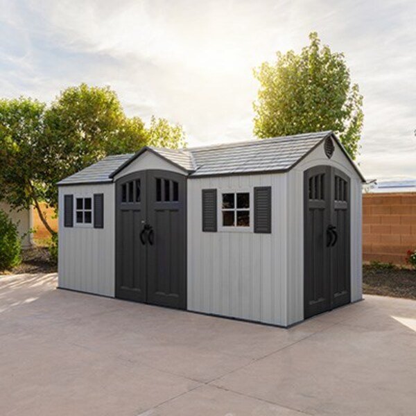 Lifetime 15 x 8 ft. Dual Entry Shed – 60407