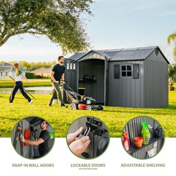 Lifetime 12.5 x 8 ft. Side Entry Shed – 60454