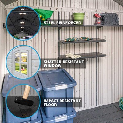 Lifetime 8 x 15 ft. Shed – 60075