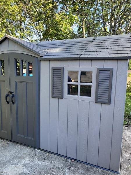 Lifetime 15 x 8 ft. Dual Entry Shed – 60455